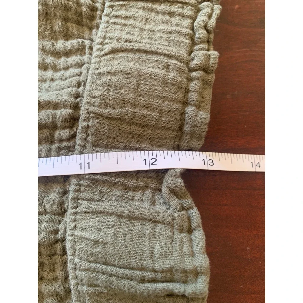 Universal Thread XL Olive Green Gauze Cotton High Rise Pull On Shorts Pockets